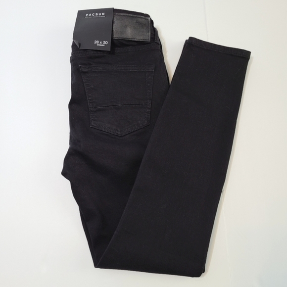 NEW- Pacsun Active Stretch Skinniest Jeans in Black, Size 28 - Picture 5 of 5